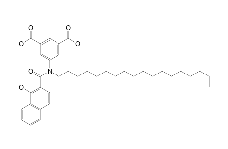 5-(((1-Hydroxy-2-naphthyl)carbonyl)-octadecylamino)isophthalic acid
