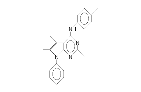 N-(4-Tolyl)-7-phenyl-2,5,6-trimethyl-7H-pyrrolo(2,3-D)pyrimidin-4-amine