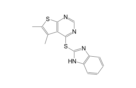4-(1H-benzimidazol-2-ylsulfanyl)-5,6-dimethylthieno[2,3-d]pyrimidine