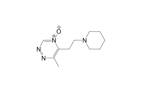 6-Methyl-4-oxidanidyl-5-(2-piperidin-1-ylethyl)-1,2,4-triazin-4-ium