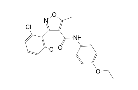 3-(2,6-dichlorophenyl)-N-(4-ethoxyphenyl)-5-methyl-4-isoxazolecarboxamide