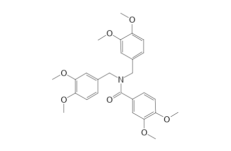 Benzamide, N,N-bis[(3,4-dimethoxyphenyl)methyl]-3,4-dimethoxy-