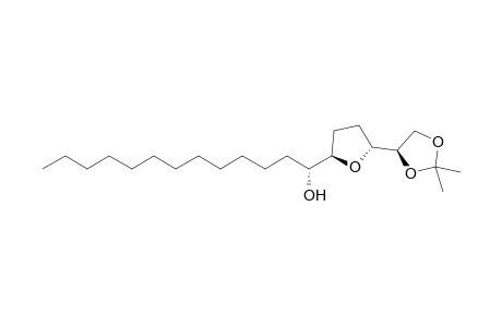 (4R,2'R,5'R,1"R)-4-[5'-(1"-Hydroxytridecyl)tetrahydrofuran-2-yl]-2,2-dimethyl-1',3'-dioxolane
