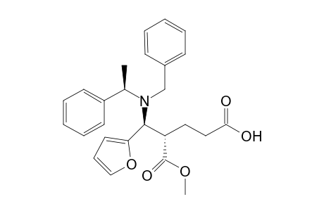 (4S,5S,R)-4-methoxycarbonyl-5-(N-benzyl-N-methylbenzylamino)-5-(2-furanyl) pentanoic acid