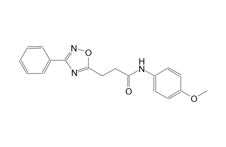 N-(4-methoxyphenyl)-3-(3-phenyl-1,2,4-oxadiazol-5-yl)propanamide