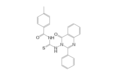 N-(4-methylbenzoyl)-N'-(4-oxo-2-phenyl-3(4H)-quinazolinyl)thiourea