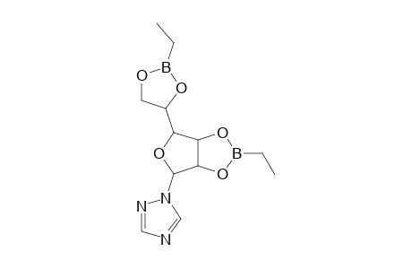 1,2,4-TRIAZOLE, 1-(2',3':5',6'-DI-O-ETHYL-BORANDIYL-beta-D-MANNOFURANOSYL)-