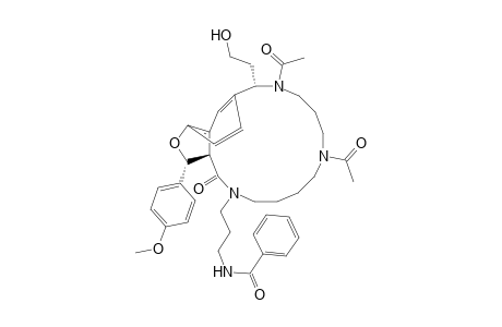 1,16-Ethenofuro[3,4-l][1,5,10]triazacyclohexadecine, benzamide deriv.