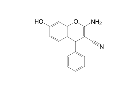 2-Amino-7-hydroxy-4-phenyl-4H-chromene-3-carbonitrile