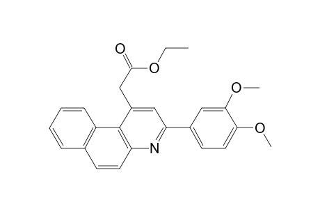 2-[3-(3,4-dimethoxyphenyl)-1-benzo[f]quinolinyl]acetic acid ethyl ester