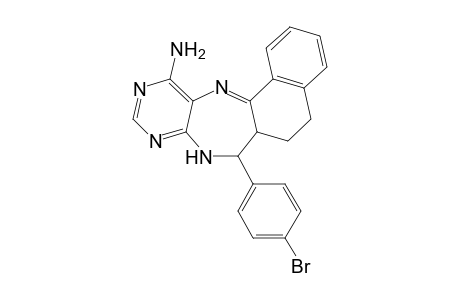 12-Amino-7-(4-bromophenyl)-6,6a,7,8-tetrahydro-5H-naphtho[1,2-e]pyrimido[4,5-b][1,4]diazepine