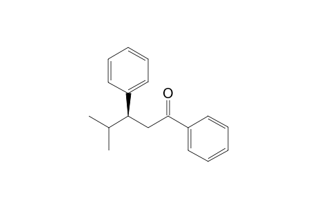 (R)-4-methyl-1,3-diphenylpentan-1-one