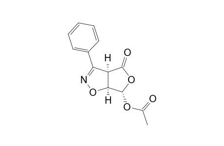3-PHENYL-4-OXO-6-ACETOXY-3A,4,6,6A-TETRAHYDROFURO-[3,4-D]-ISOXAZOLE
