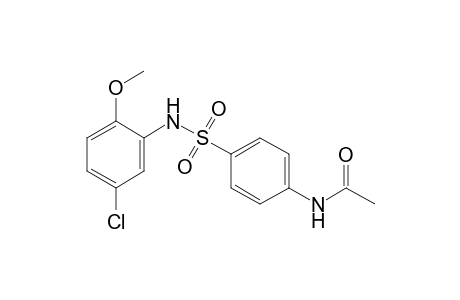 4'-[(5-chloro-2-methoxyphenyl)sulfamoyl]acetanilide