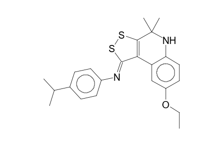 N-[(1Z)-8-ethoxy-4,4-dimethyl-4,5-dihydro-1H-[1,2]dithiolo[3,4-c]quinolin-1-ylidene]-4-isopropylaniline
