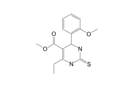 METHYL-6-ETHYL-4-(2-METHOXYPHENYL)-2-THIOXY-1,2,3,4-TETRAHYDROPYRIMIDINE-5-CARBOXYLATE
