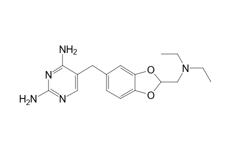 5-((2-[(Diethylamino)methyl]-1,3-benzodioxol-5-yl)methyl)-2,4-pyrimidinediamine
