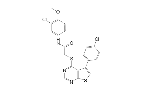 N-(3-chloro-4-methoxyphenyl)-2-{[5-(4-chlorophenyl)thieno[2,3-d]pyrimidin-4-yl]sulfanyl}acetamide