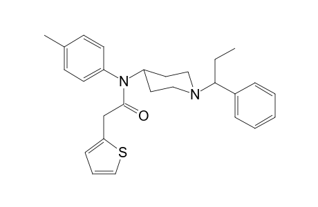 N-4-Methylphenyl-2-(thiophen-2-yl)-N-[1-(1-phenylpropyl)piperidin-4-yl]acetamide