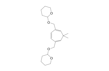 2-((3,3-Dimethyl-5-[(tetrahydro-2H-pyran-2-yloxy)methyl]-1,4,6-cycloheptatrien-1-yl)methoxy)tetrahydro-2H-pyran