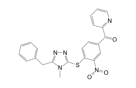 [4-[(5-benzyl-4-methyl-1,2,4-triazol-3-yl)sulfanyl]-3-nitro-phenyl]-(2-pyridyl)methanone
