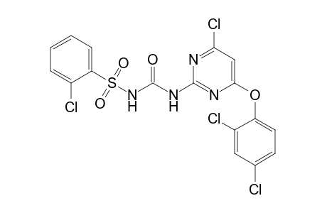 Benzenesulfonamide, 2-chloro-N-[[[4-chloro-6-(2,4-dichlorophenoxy)-2-pyrimidinyl]amino]carbonyl]-