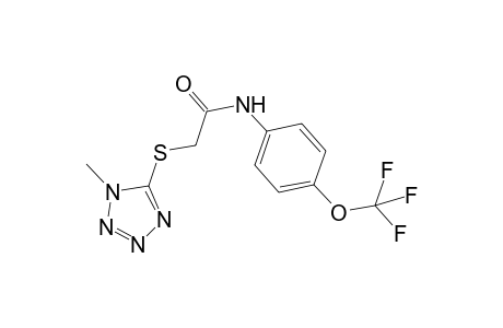 2-(1-Methyltetrazol-5-yl)sulfanyl-N-[4-(trifluoromethoxy)phenyl]acetamide