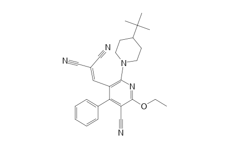 3-Cyano-5-(2,2-dicyanovinyl)-2-ethoxy-4-phenyl-6-(4-tert-butylpiperidino)pyridine