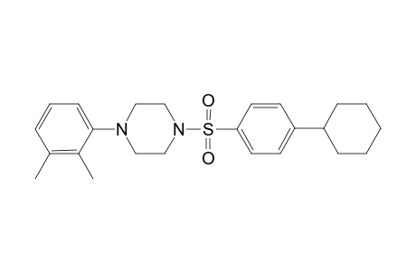 1-(4-cyclohexylphenyl)sulfonyl-4-(2,3-dimethylphenyl)piperazine