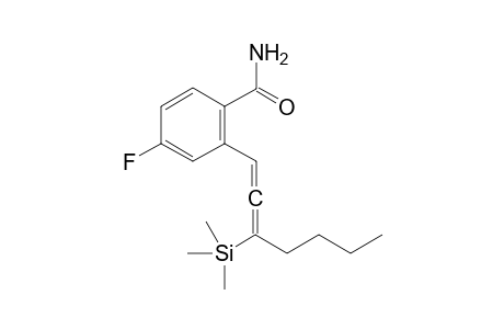 4-Fluoro-2-[3-(trimethylsilyl)hepta-1,2-dien-1-yl]benzamide