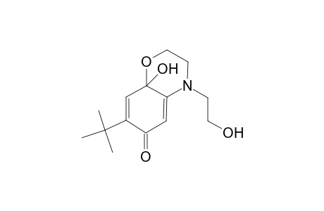 7-tert-Butyl-8a-hydroxy-4-(2-hydroxyethyl)-3,4-dihydro-2H-1,4-benzoxazin-6(8ah)-one
