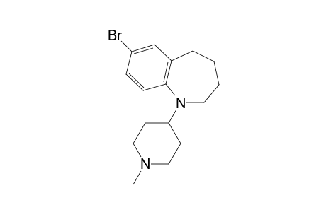 7-Bromo-1-(1-methylpiperidin-4-yl)-2,3,4,5-tetrahydro-1H-benzo[b]aza