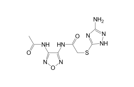 Acetamide, N-(4-acetylaminofurazan-3-yl)-2-(5-amino-2H-[1,2,4]triazol-3-ylsulfanyl)-