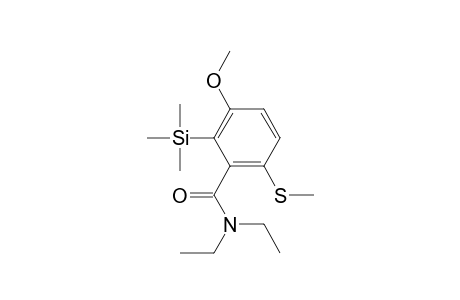 N,N-diethyl-3-methoxy-6-(methylthio)-2-(trimethylsilyl)-benzamide