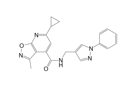 isoxazolo[5,4-b]pyridine-4-carboxamide, 6-cyclopropyl-3-methyl-N-[(1-phenyl-1H-pyrazol-4-yl)methyl]-
