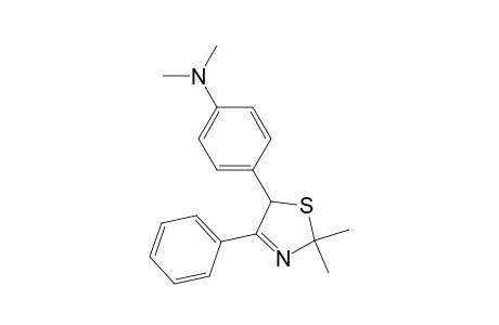 Benzenamine, 4-(2,5-dihydro-2,2-dimethyl-4-phenyl-5-thiazolyl)-N,N-dimethyl-, (.+-.)-