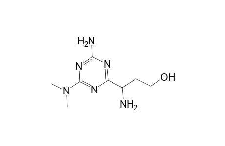 3-Amino-3-[4-amino-6-(dimethylamino)-1,3,5-triazin-2-yl]-1-propanol