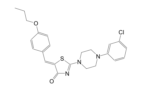 (5Z)-2-[4-(3-chlorophenyl)-1-piperazinyl]-5-(4-propoxybenzylidene)-1,3-thiazol-4(5H)-one