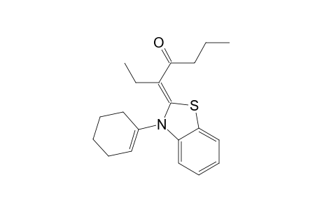 2-(1'-butyrylpropylidene)-N-(cyclohex-1-enyl)-2,3-dihydro-1,3-benzothiazole