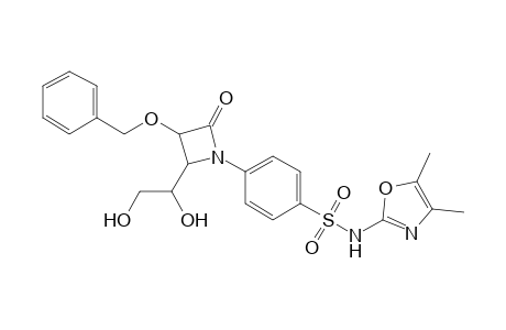 4-[3'-(Benzyloxy)-2-(1"',2"'-dihydroxyethyl)-4-oxoazetidin-1-yl]-N-(4",5"-dimethyloxazol-2"-yl)-benzenesulfonamide