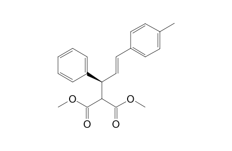 Dimethyl 2-[(2S,E)-3'-(4"-methylphenyl)-1'-phenylprop-2'-enyl]propanedioate