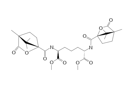 DIMETHYL-(2S,6S)-2,6-BIS-[(1S,4R)-4,7,7-TRIMETHYL-3-OXO-2-OXABICYCLO-[2.2.1]-HEPTANE-(CARBONYLAMINO)]-HEPTANEDIOATE