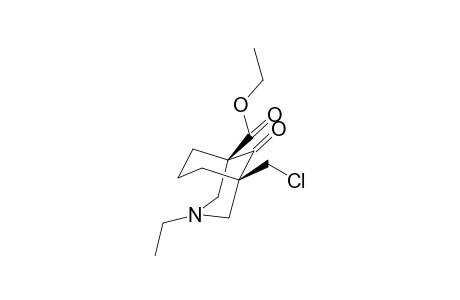 (1R*,5R*)-Ethyl 5-(chloromethyl)-3-ethyl-9-oxo-3-azabicyclo[3.3.1]nonane-1-carboxylate