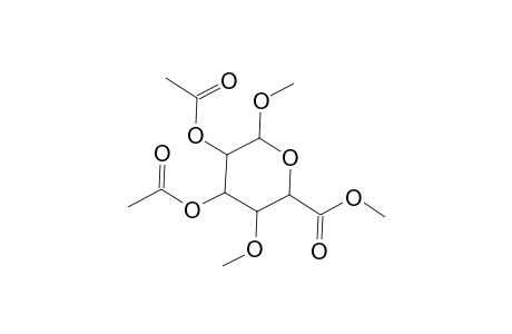 Dimethyl 2,3-di-O-acetyl-4-O-methylhexopyranosiduronate
