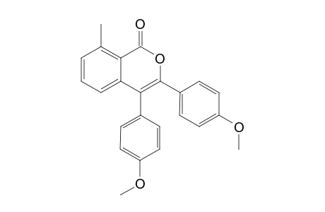 3,4-Bis(4-methoxyphenyl)-8-methyl-1H-isochromen-1-one