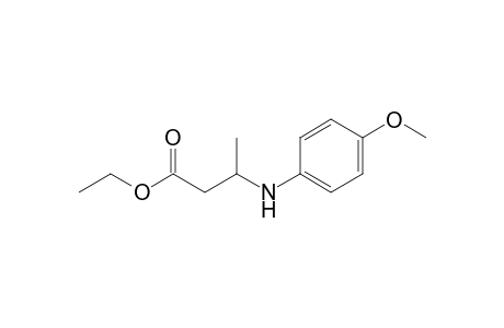 3-(4-Methoxyanilino)butanoic acid ethyl ester