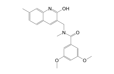 N-[(2-hydroxy-7-methyl-3-quinolinyl)methyl]-3,5-dimethoxy-N-methylbenzamide
