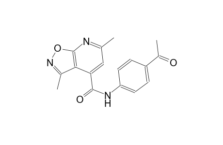 isoxazolo[5,4-b]pyridine-4-carboxamide, N-(4-acetylphenyl)-3,6-dimethyl-