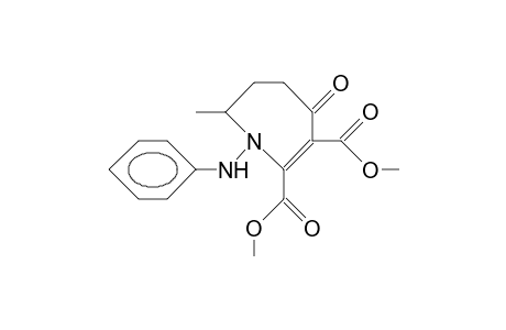 Dimethyl 1-anilino-4,5,6,7-tetrahydro-7-methyl-4-oxo-1H-azepine-2,3-dicarboxylate