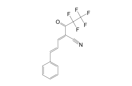 (1E,3E)-4-CYANO-5-ETHOXY-6,6,7,7,7-PENTAFLUORO-1-PHENYLHEPTA-1,3-DIENENITRILE